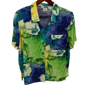 Vintage C.M. Shapes Button Down Top M